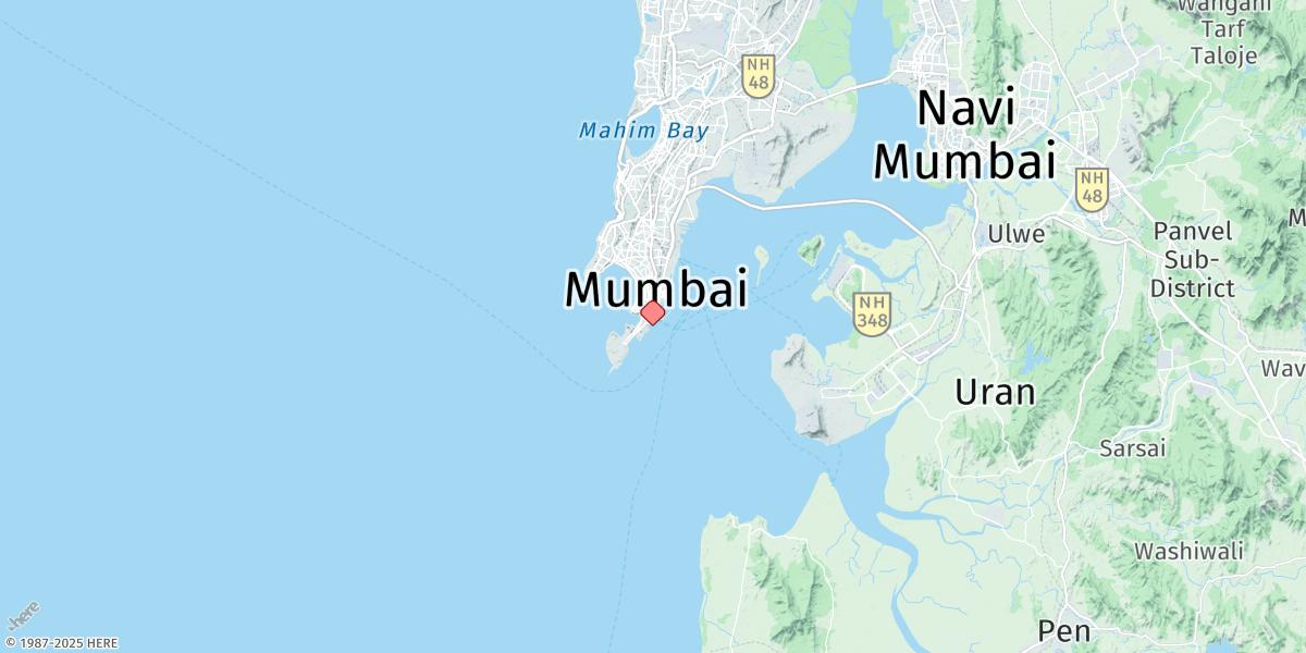Map of Mumbai (Bombay)