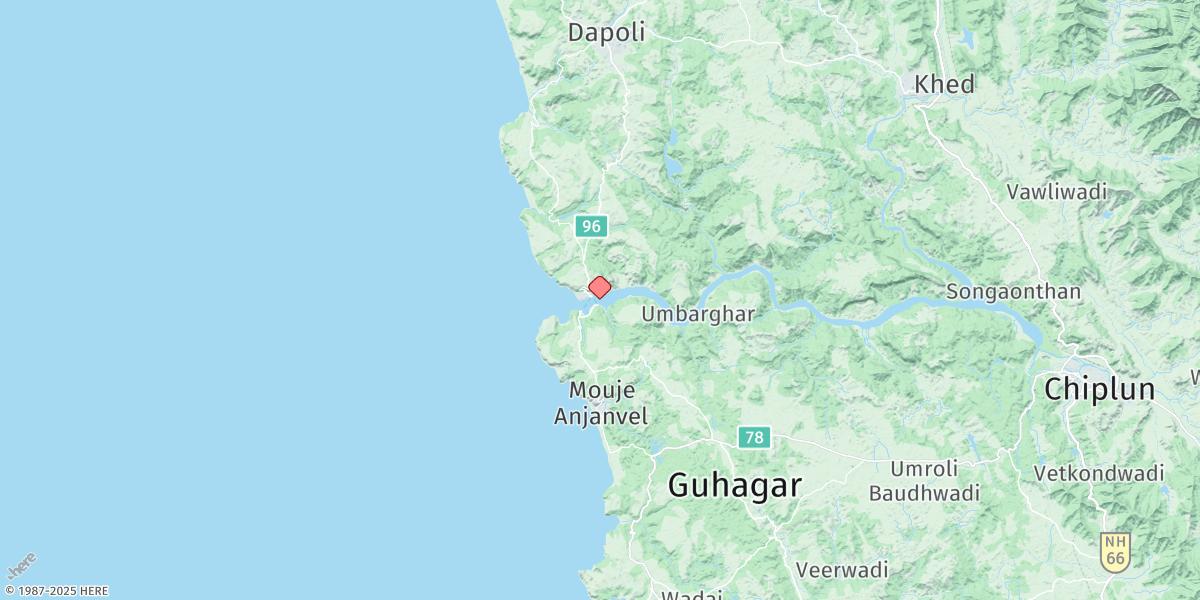 Map of Port Dabhol