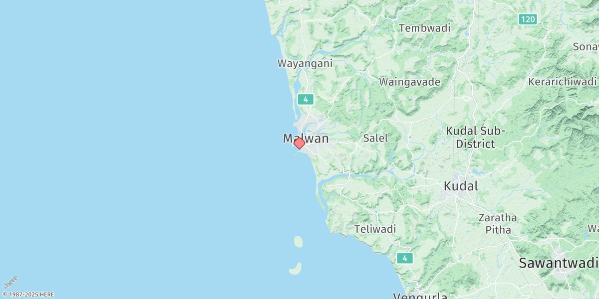 Map of Malvan
