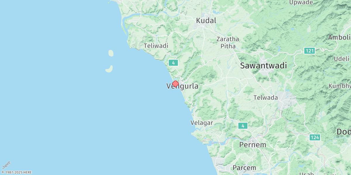 Map of Vengurla