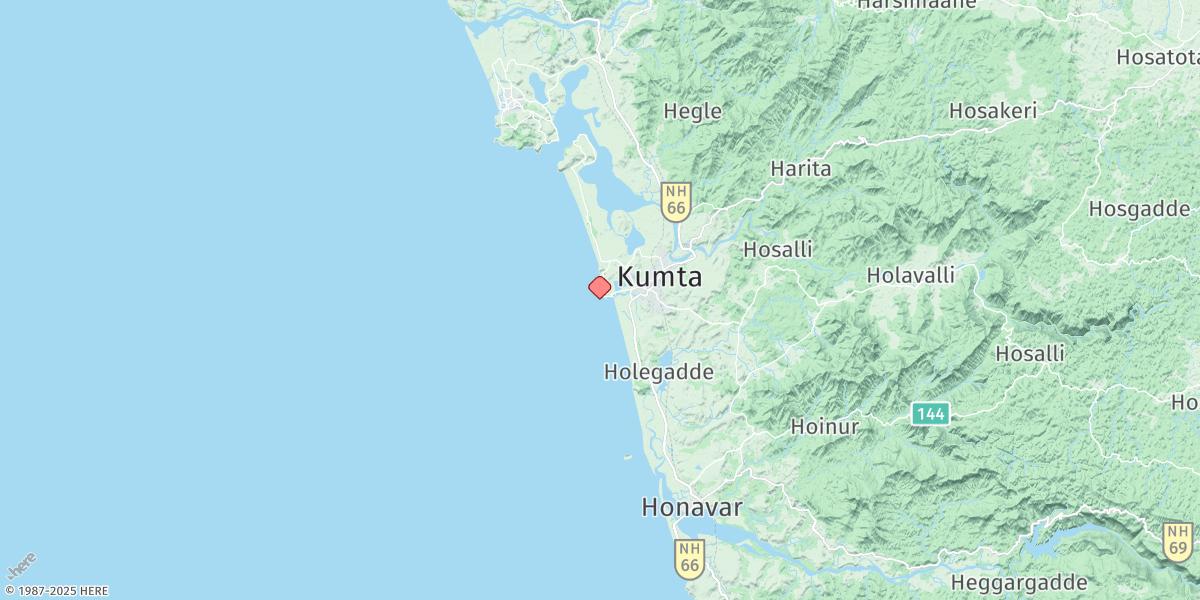 Map of Kumta