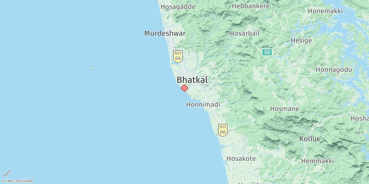 Map of Bhatkal
