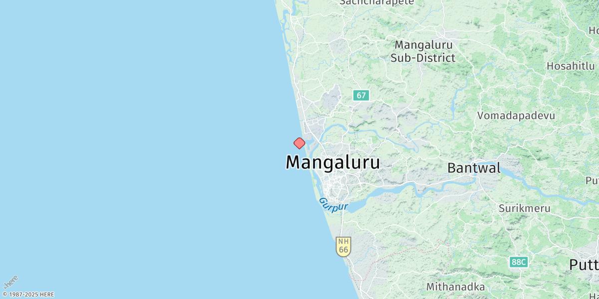 Map of New Mangalore