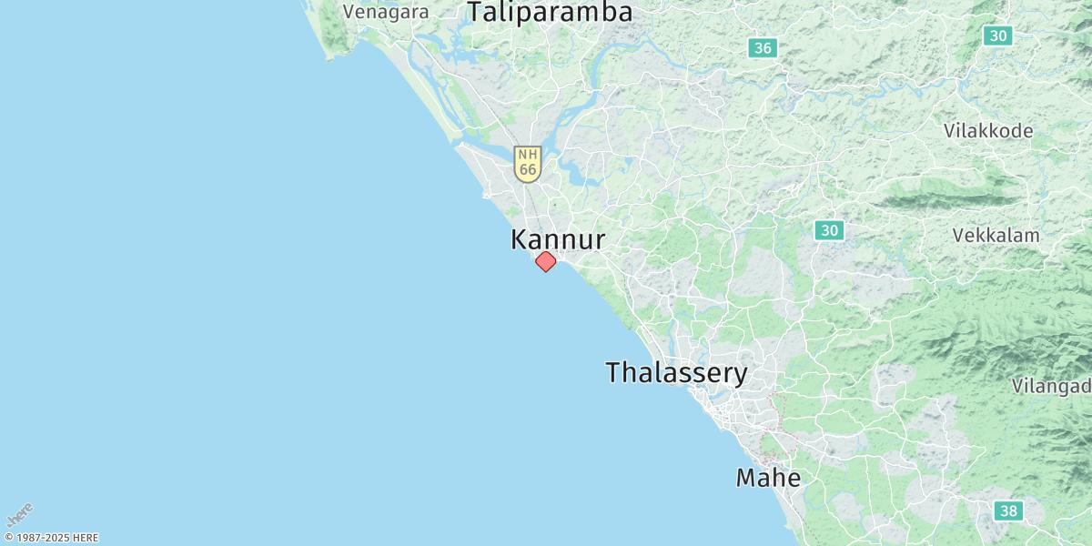 Map of Cannanore