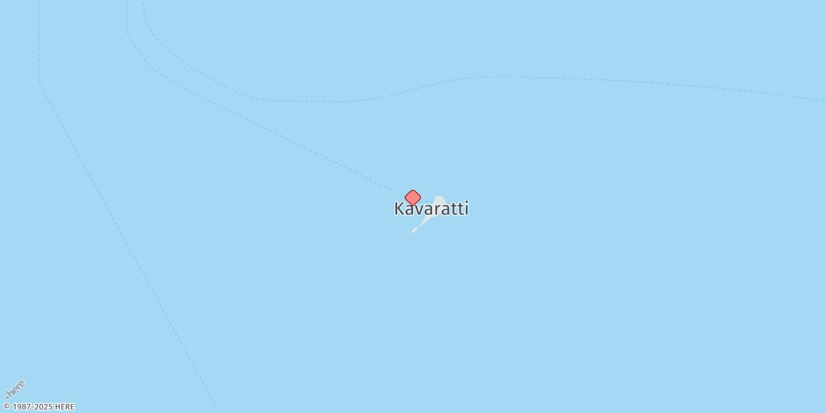 Map of Kavaratti