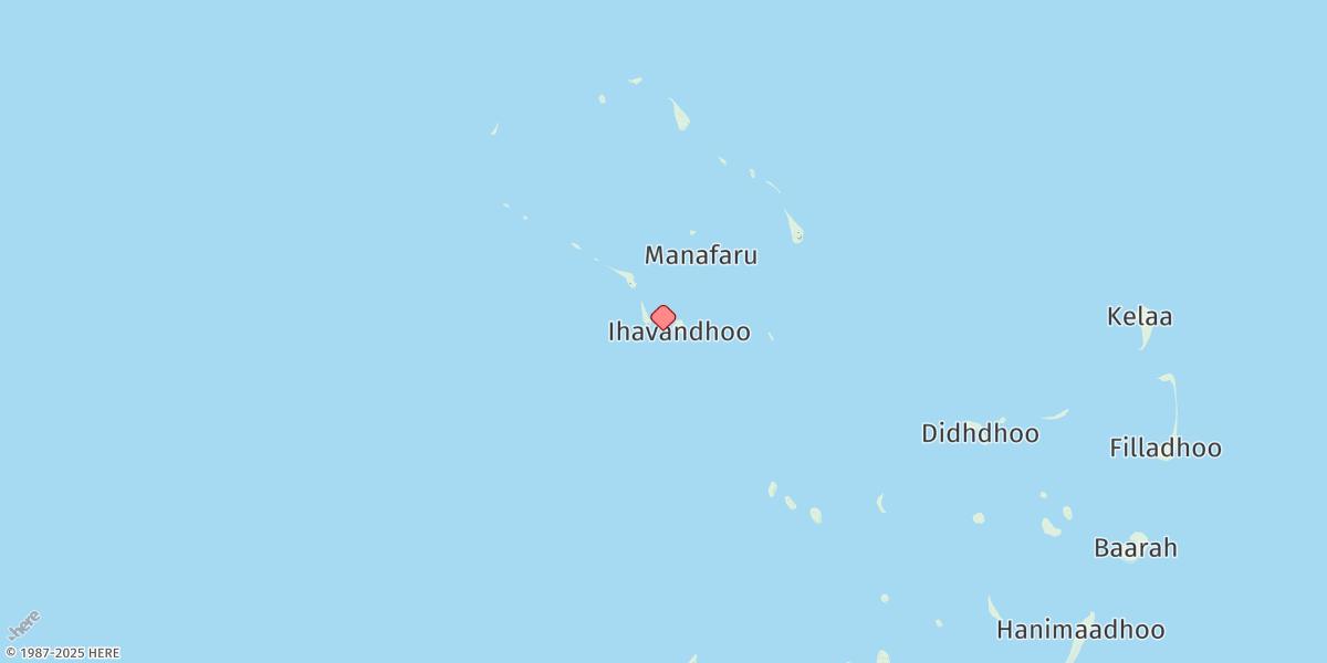 Map of Ihavandhoo