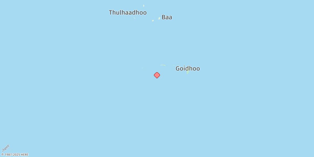 Map of Goidhoo Atoll