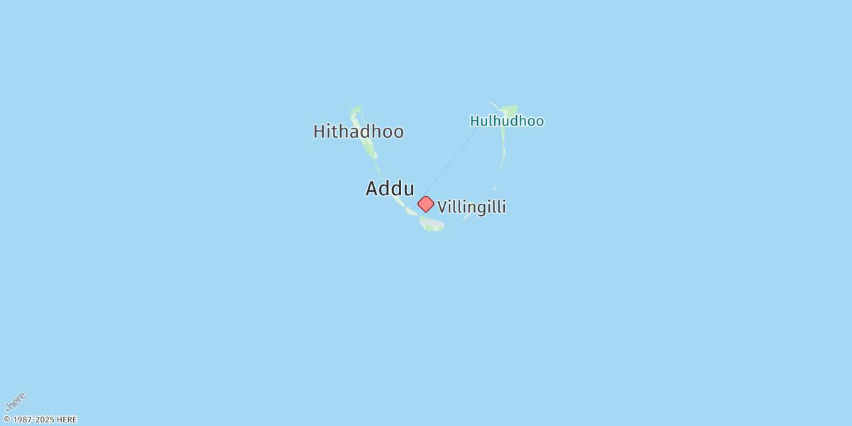 Map of Addoo Atoll