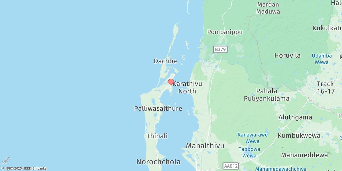 Map of Kalpitiya