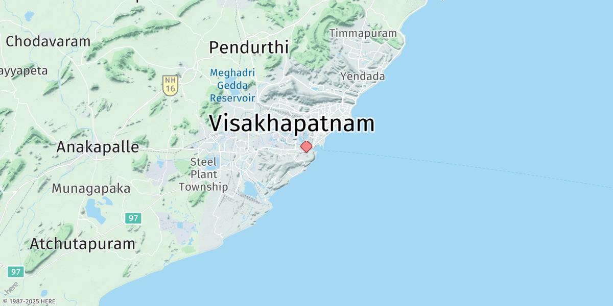 Map of Vishakhapatnam