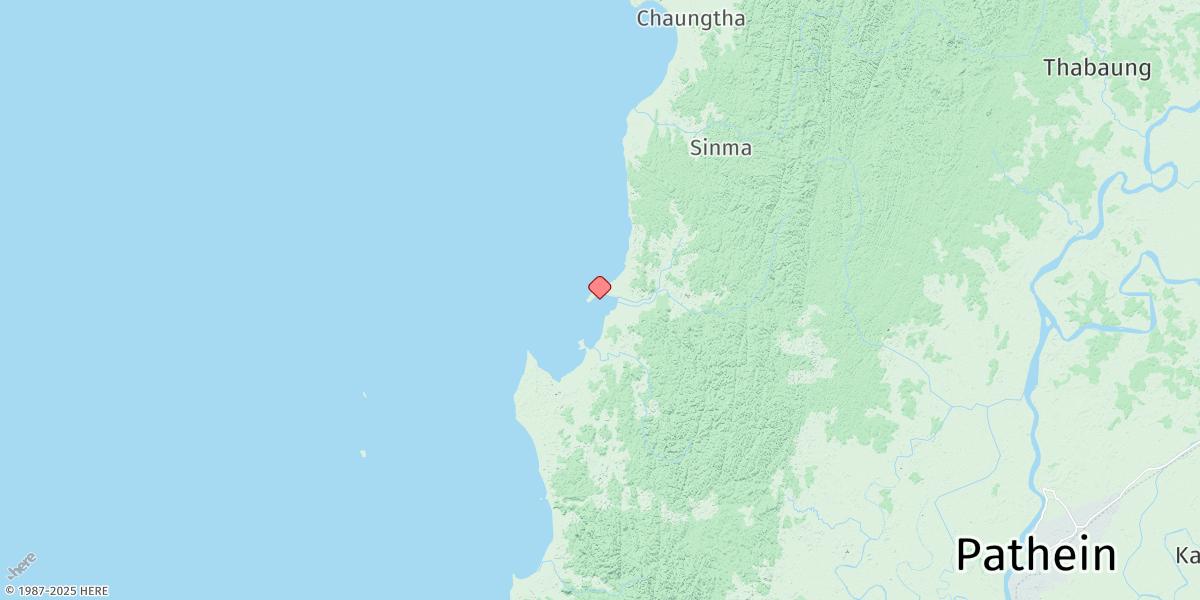 Map of Chaungtha Kyun
