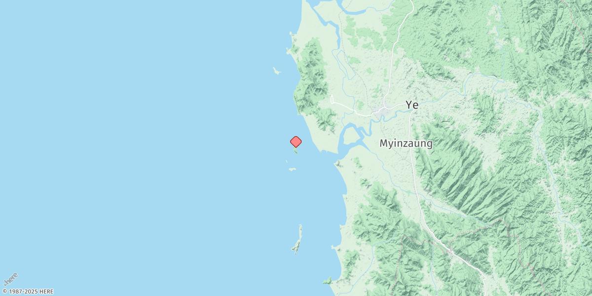 Map of Wa Kyun (Stag Island)
