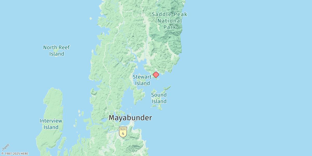 Map of Stewart Sound