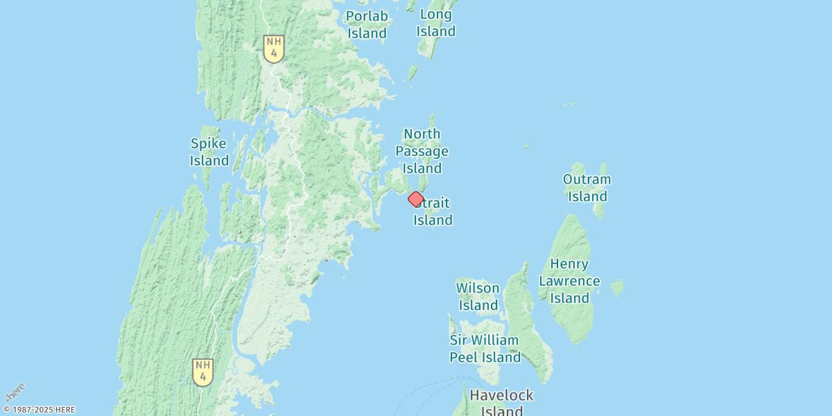 Map of Strait Island