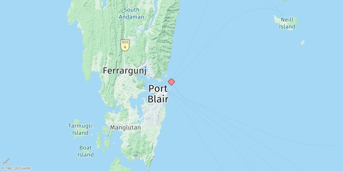 Map of Port Blair