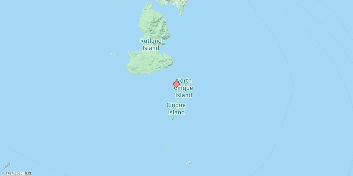 Map of Cinque Islands