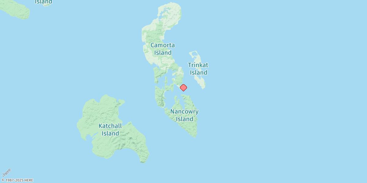 Map of Nancowry Harbour