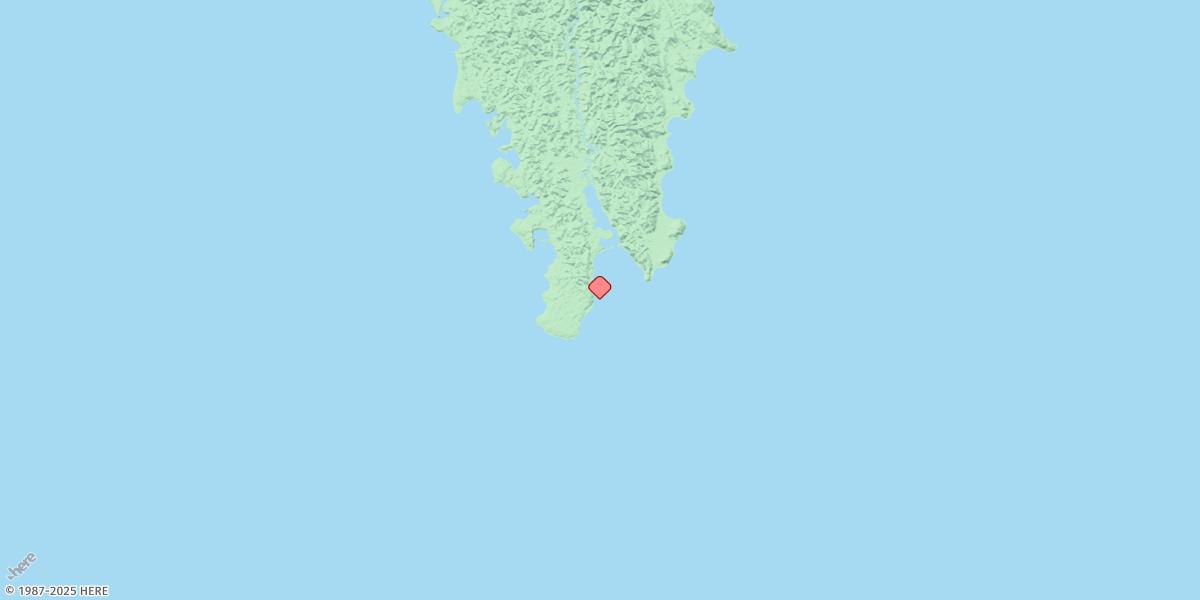 Map of South (Galatea) Bay