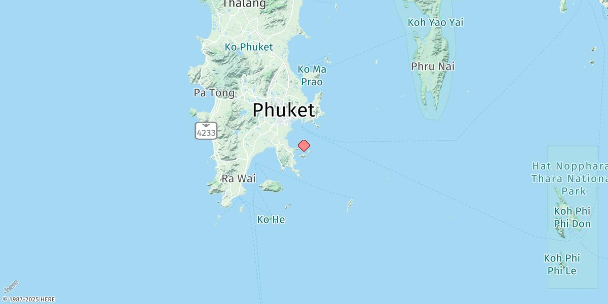 Map of Ko Taphao Noi (Phuket)