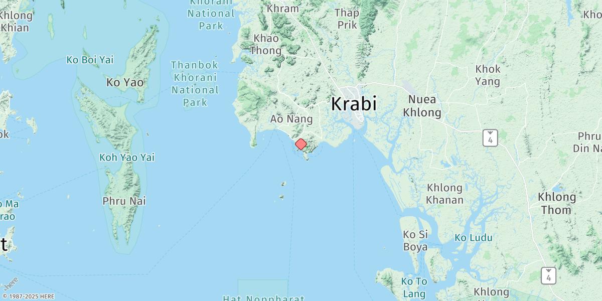 Map of Ao Nang (Krabi)