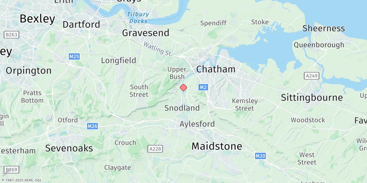 Map of Wouldham
