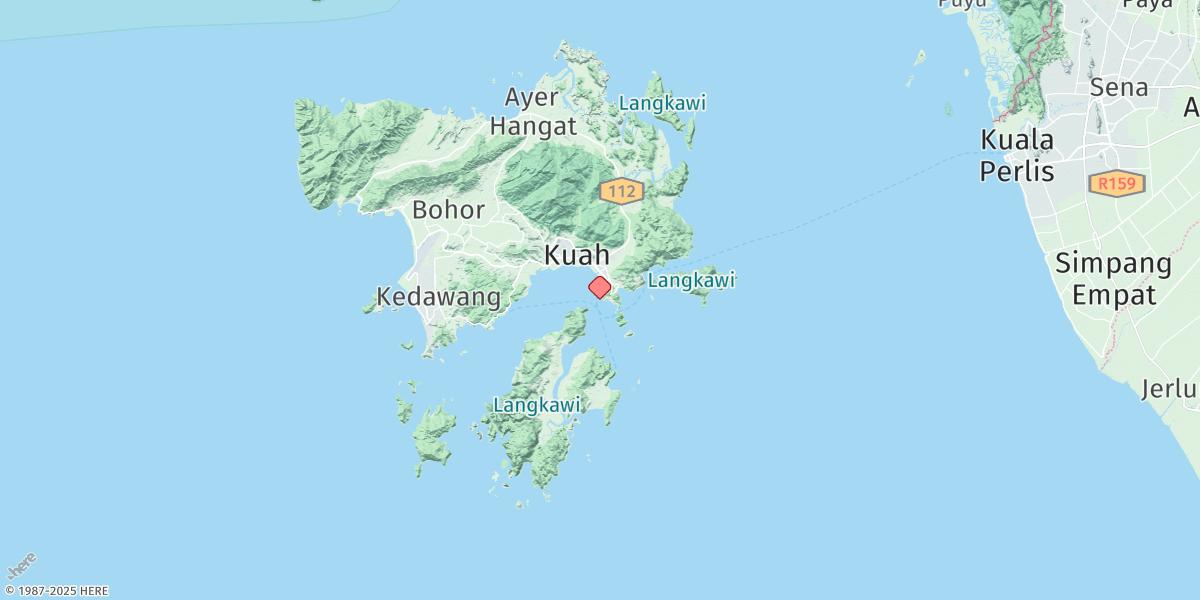 Map of Pelabuhan Kuah