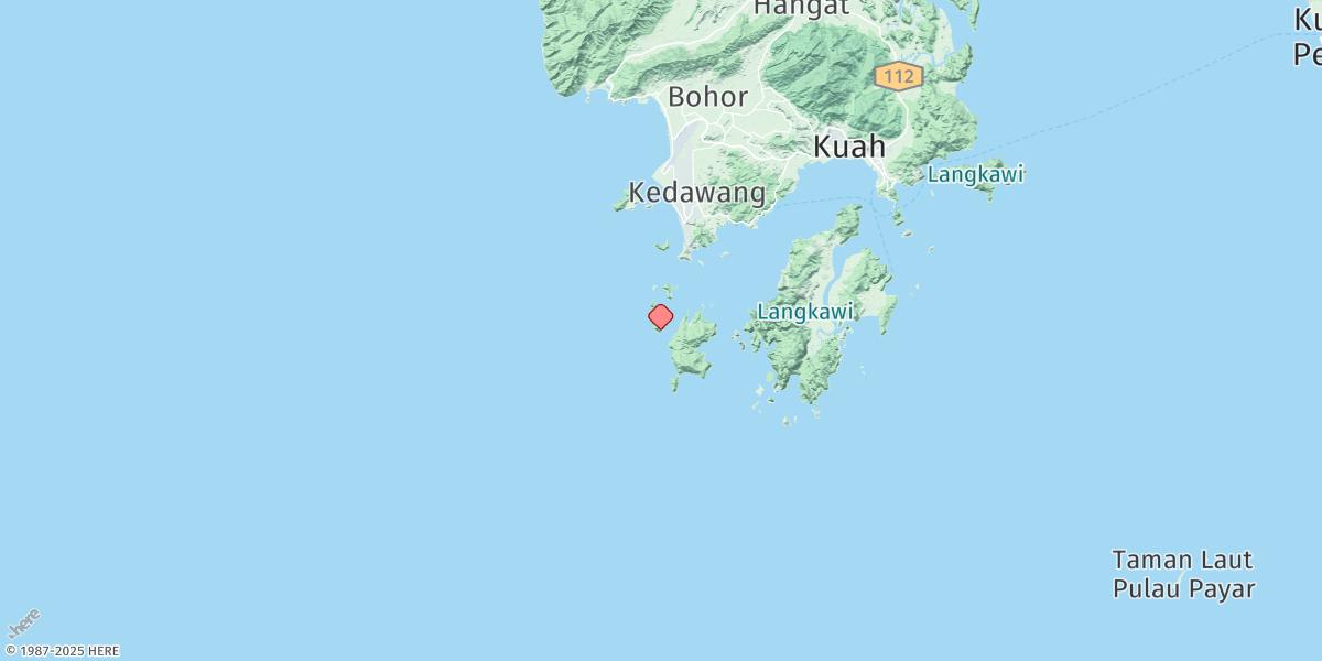Map of Pulau Beras Basah