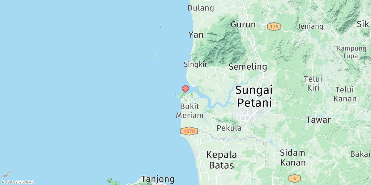 Map of Tanjung Dawai
