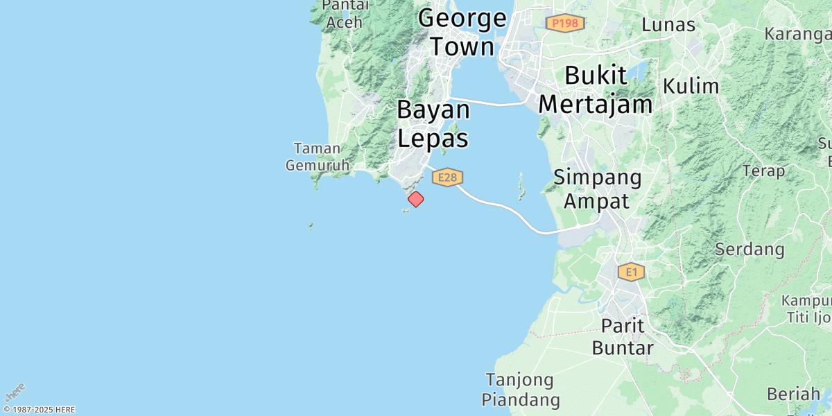 Map of Pulau Rimau