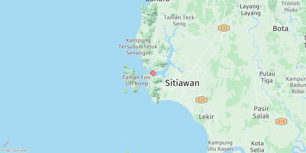 Map of Lumut Pier