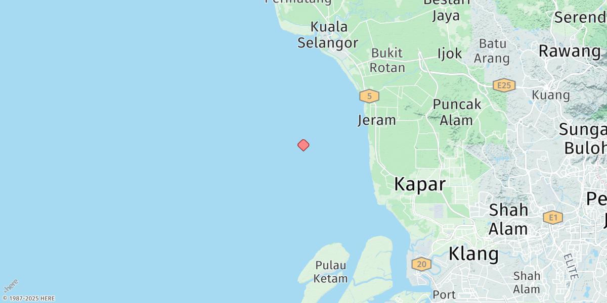 Map of Pulau Angsa