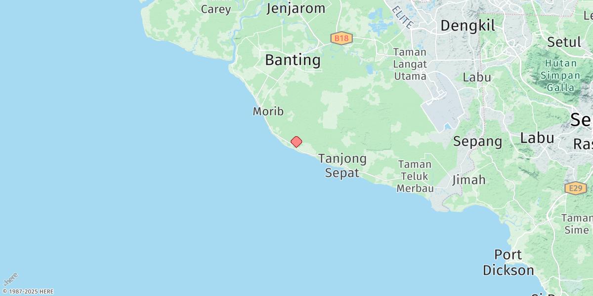 Map of Tanjung Gabang