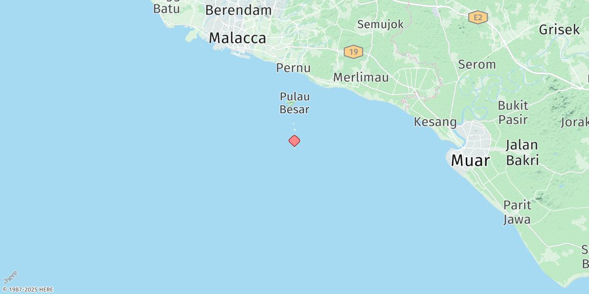 Map of Pulau Undan