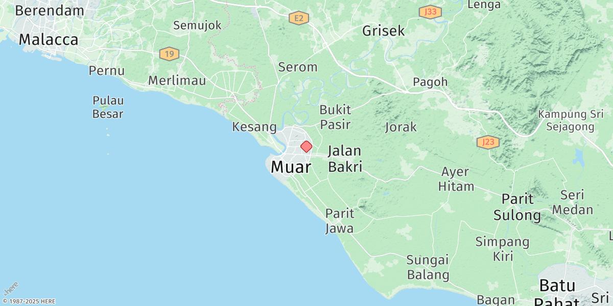 Map of Muar
