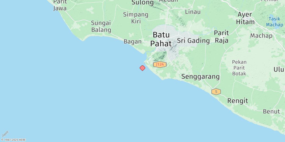Map of Kuala Batu Pahat