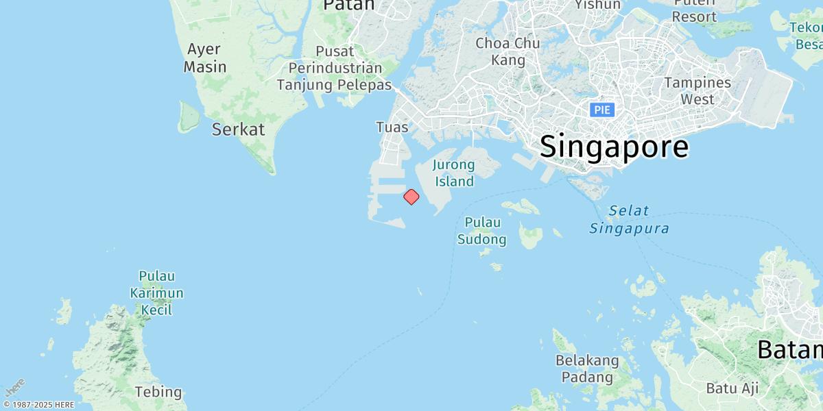 Map of Sultan Shoal Lighthouse