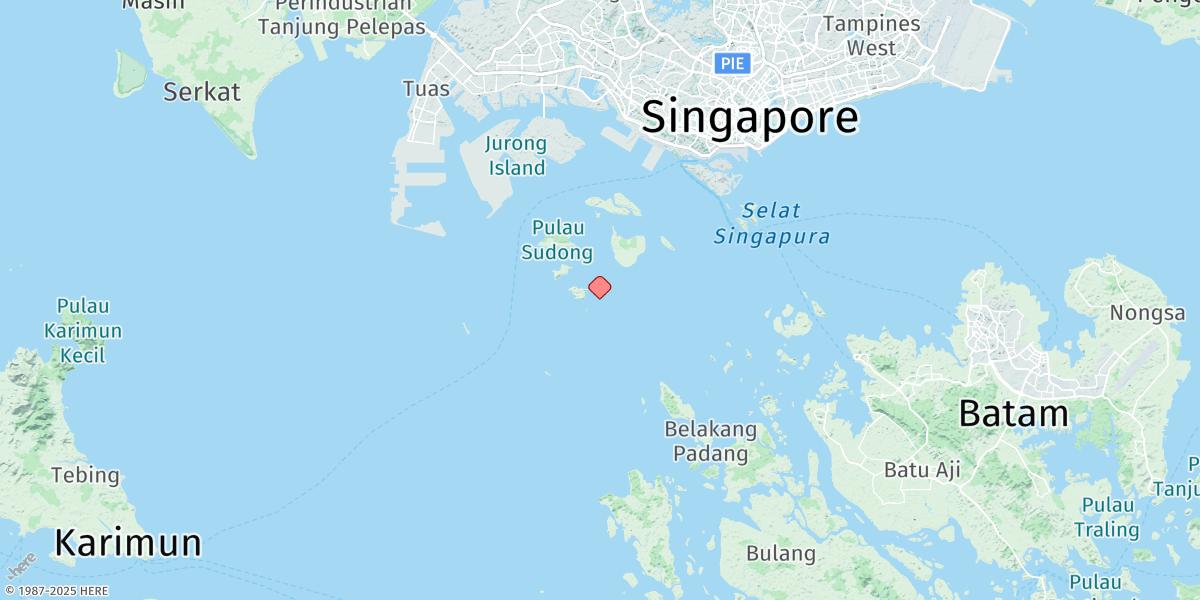 Map of Raffles Lighthouse