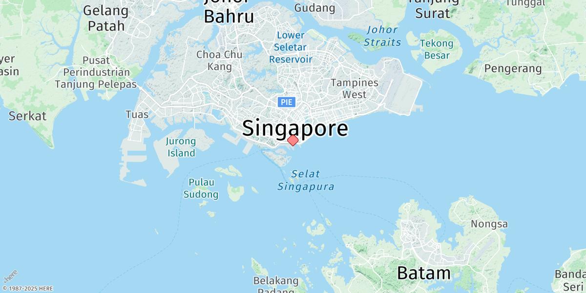 Map of Singapore (Tanjong Pagar)