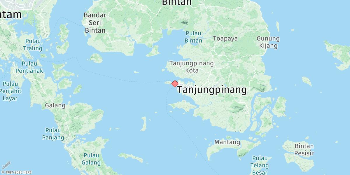Map of Tanjungpinang