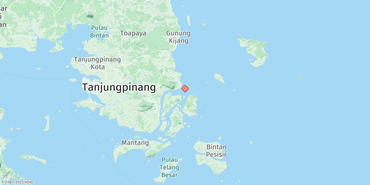 Map of Selat Kijang Entrance (North)