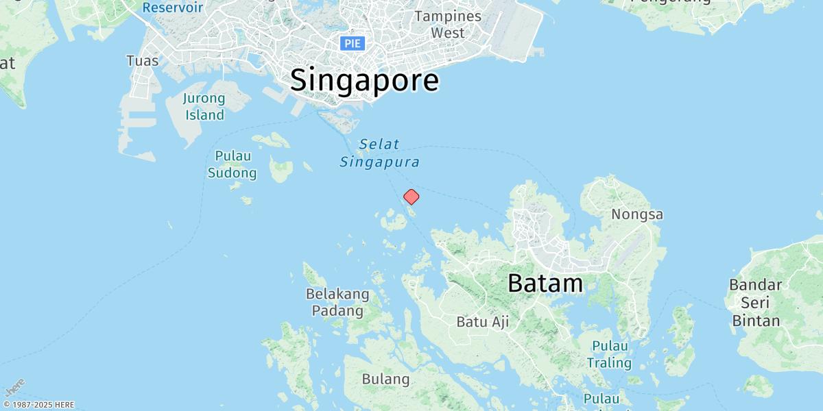Map of Pulau Sambu