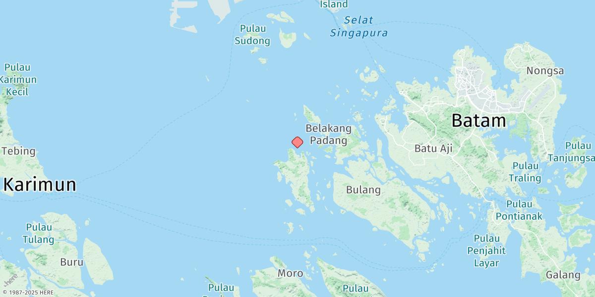Map of Pulau Kepalajerih