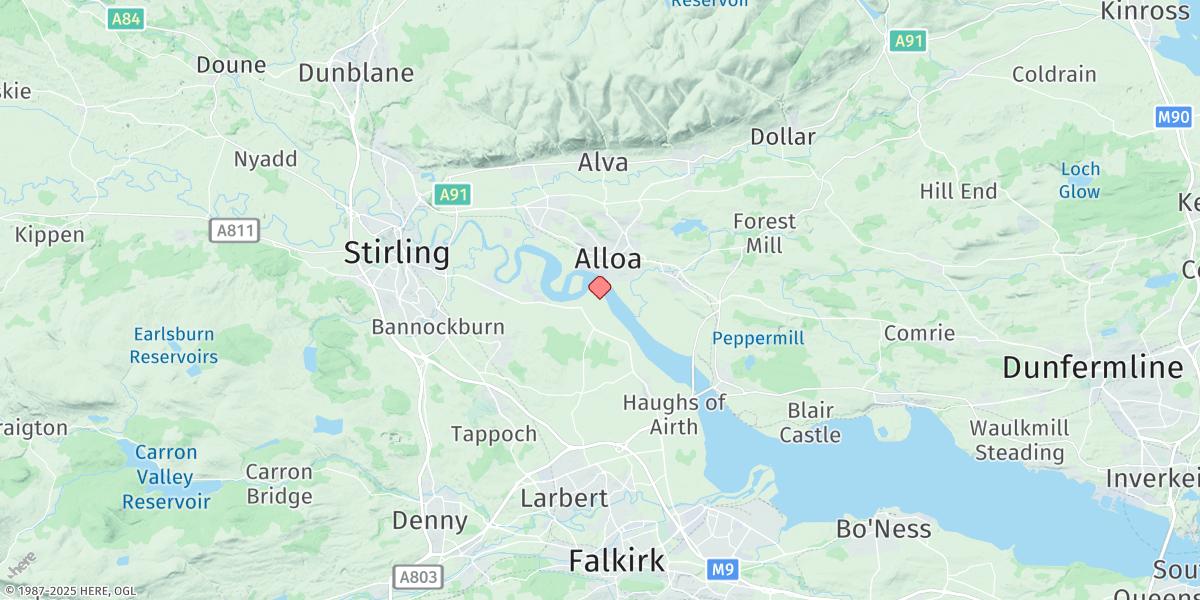 Map of Alloa