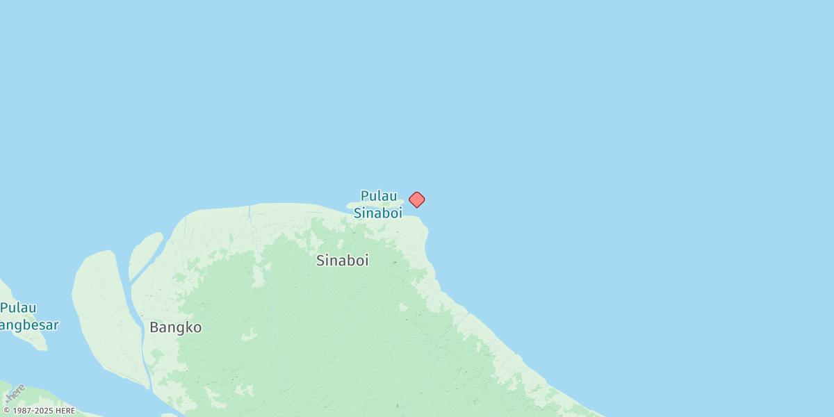 Map of Tanjung Sinaboi
