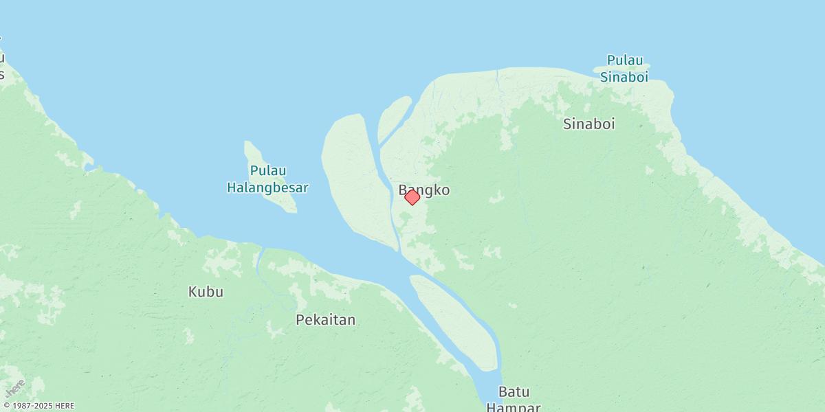 Map of Bagan Si Api Api