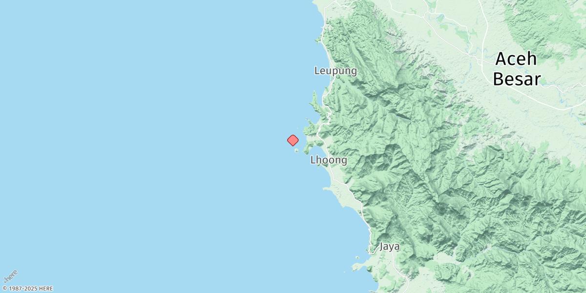 Map of Pulau Rusa
