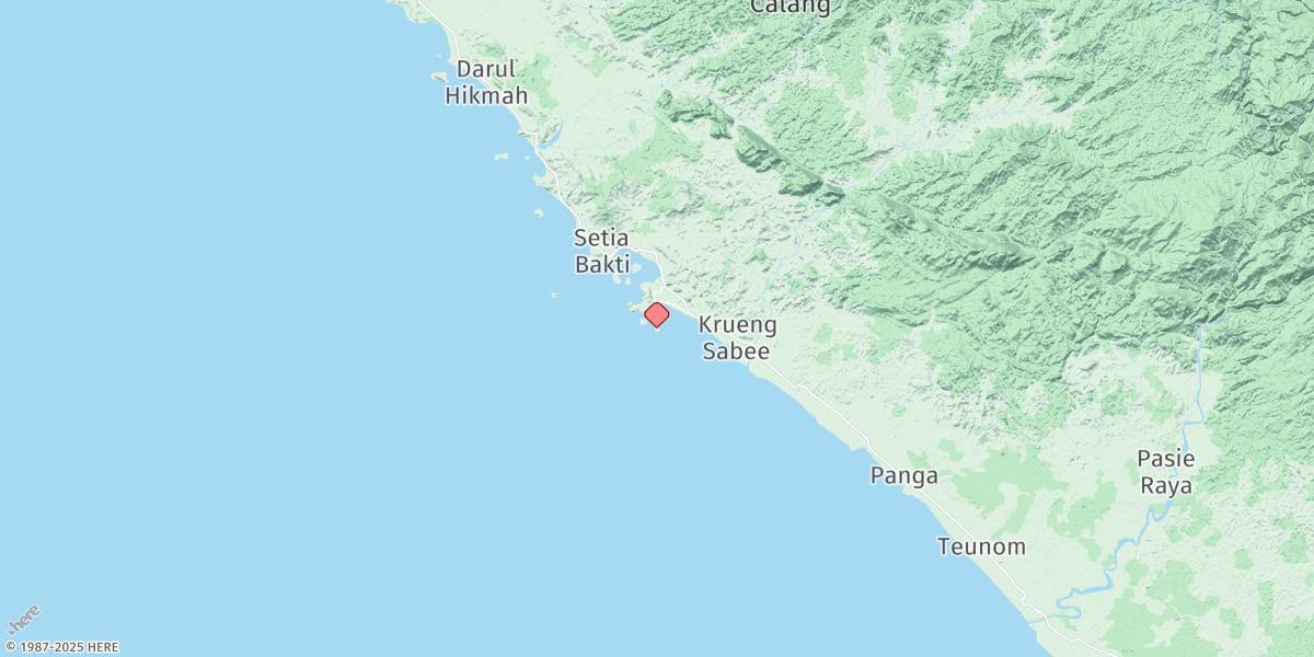 Map of Calang