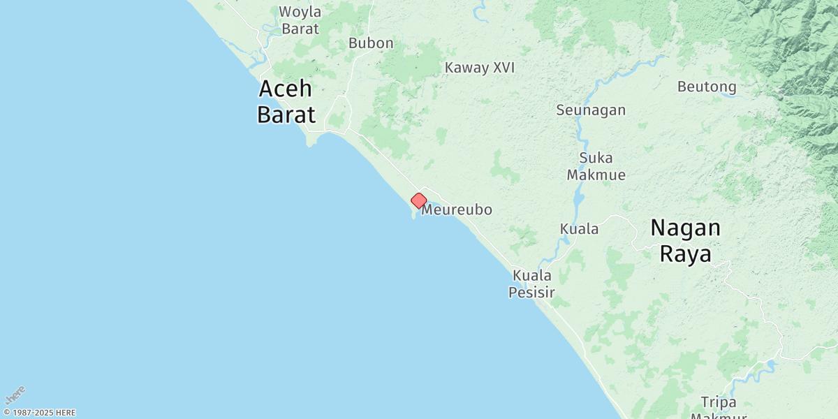 Map of Meulaboh