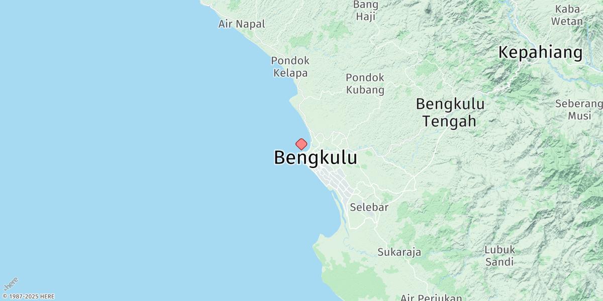 Map of Bengkulu