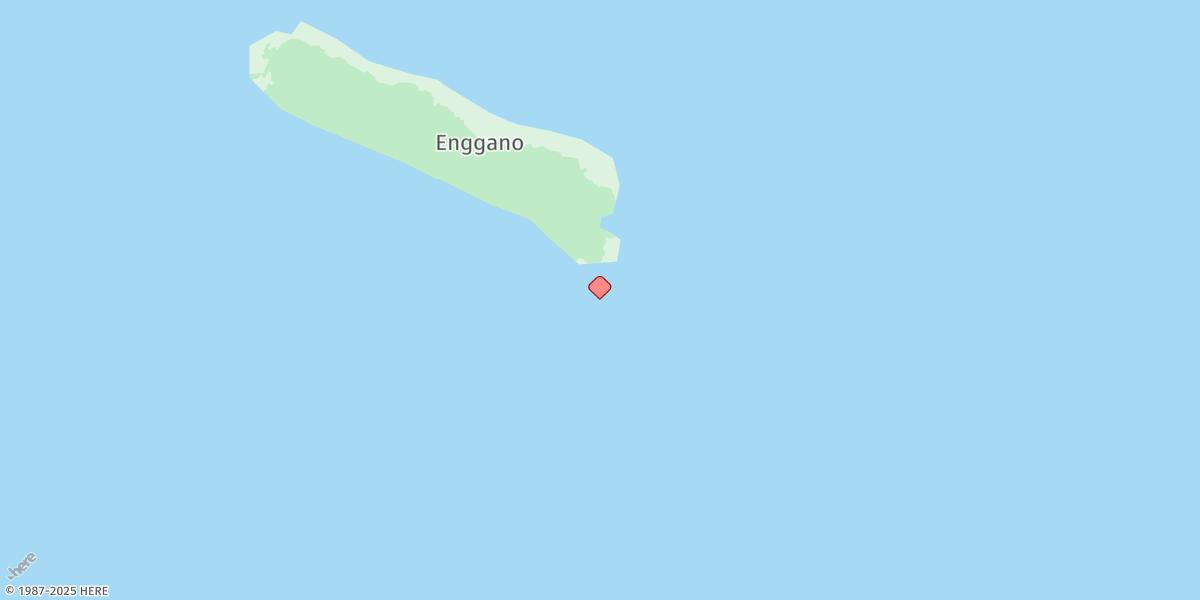 Map of Teluk Enggano